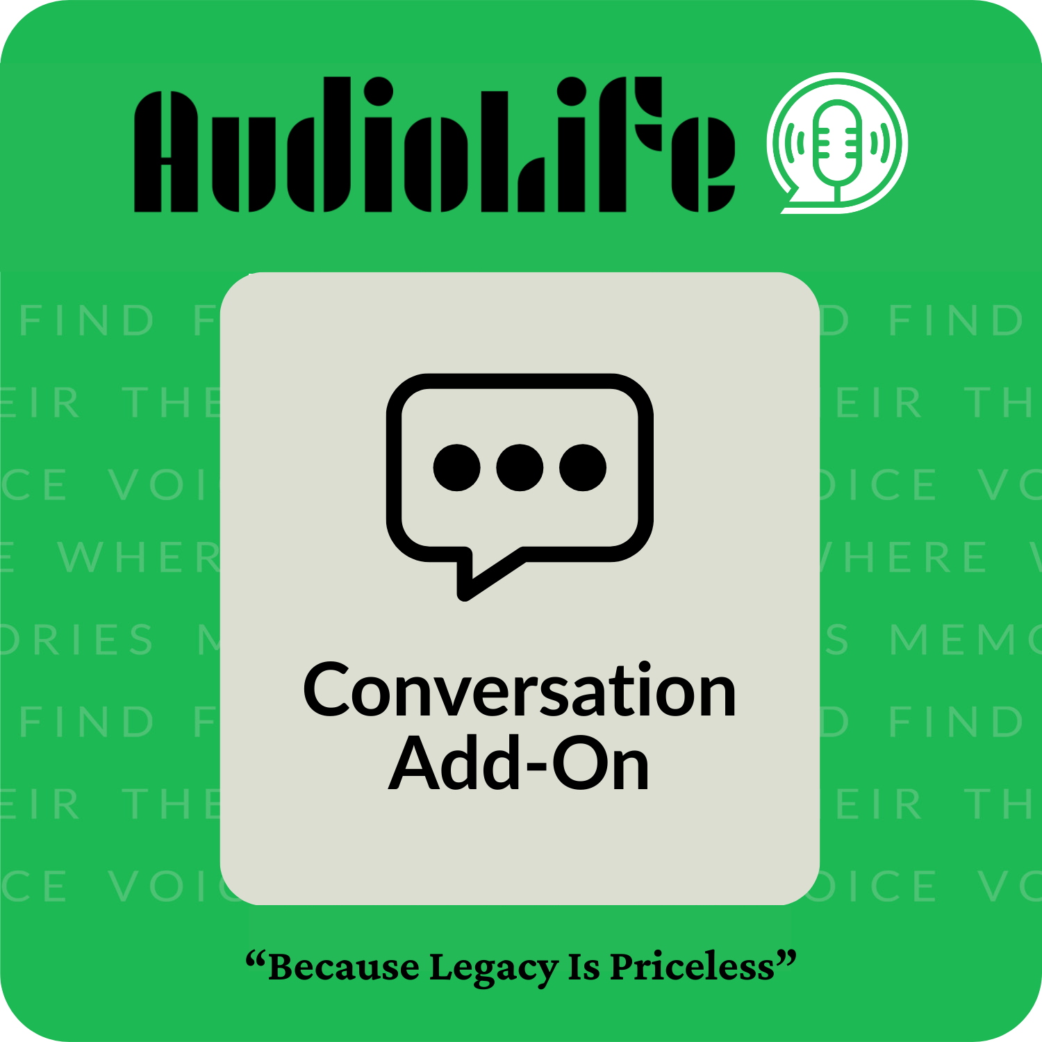 Conversation Add-On – AudioLife Memoirs